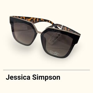 Jessica Simpson Leopard Print Sunglasses
